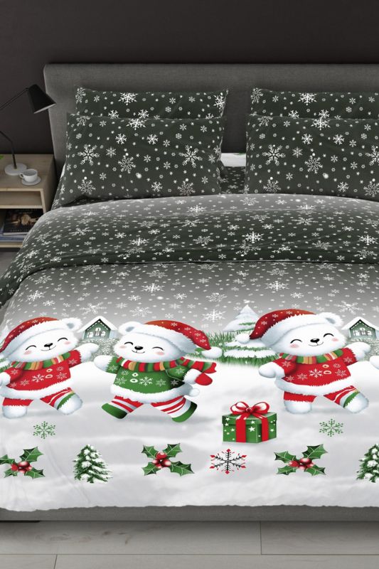 Комплект постільної білизни двоспальний "Новорічний"